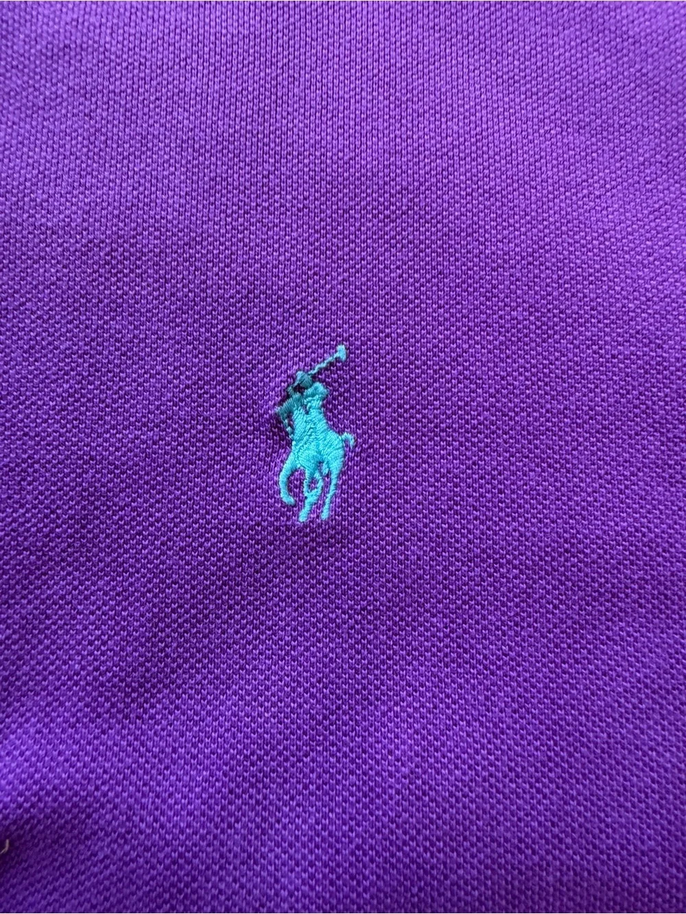 Polo Ralph Lauren Purple Classic Mesh Cotton Polo Shirt Men’s XXL Vintage
